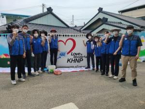 예천양수발전소 '용문에서 벽화 그리기 봉사'