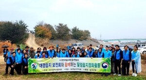 대구 달성습지 가시박 박멸 나선 숲사랑 대구 달서지회